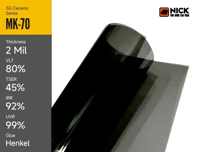 Pel·lícula de tint de ceràmica premium i pel·lícula per a finestres per a cotxes per a una protecció òptima